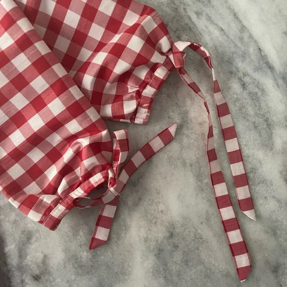 Bailey Boys Classics - Red and White Gingham Tunic Dress 2T. Holiday Pictures - Picture 3 of 6